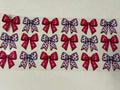red and white bows