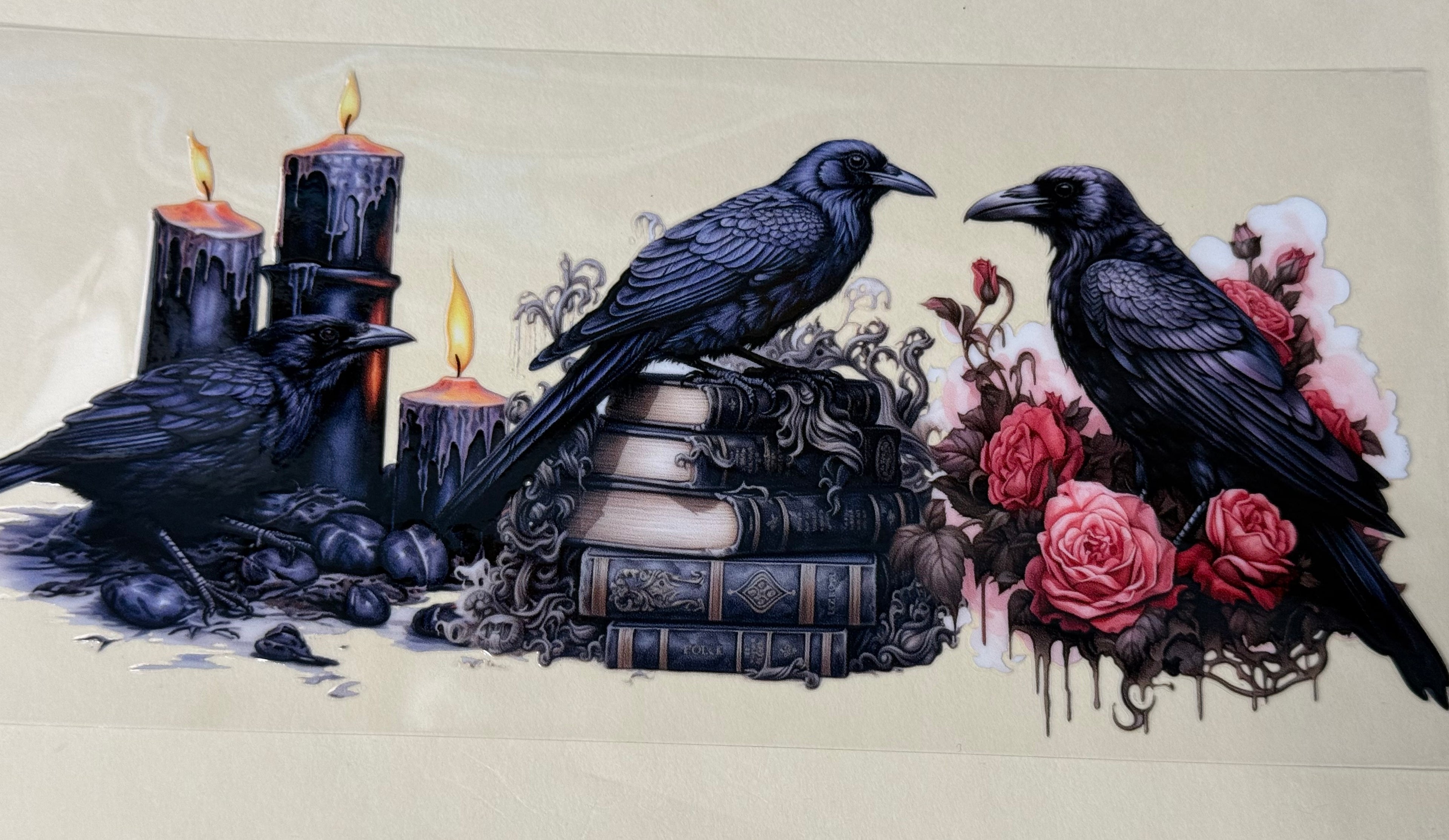 books and crows