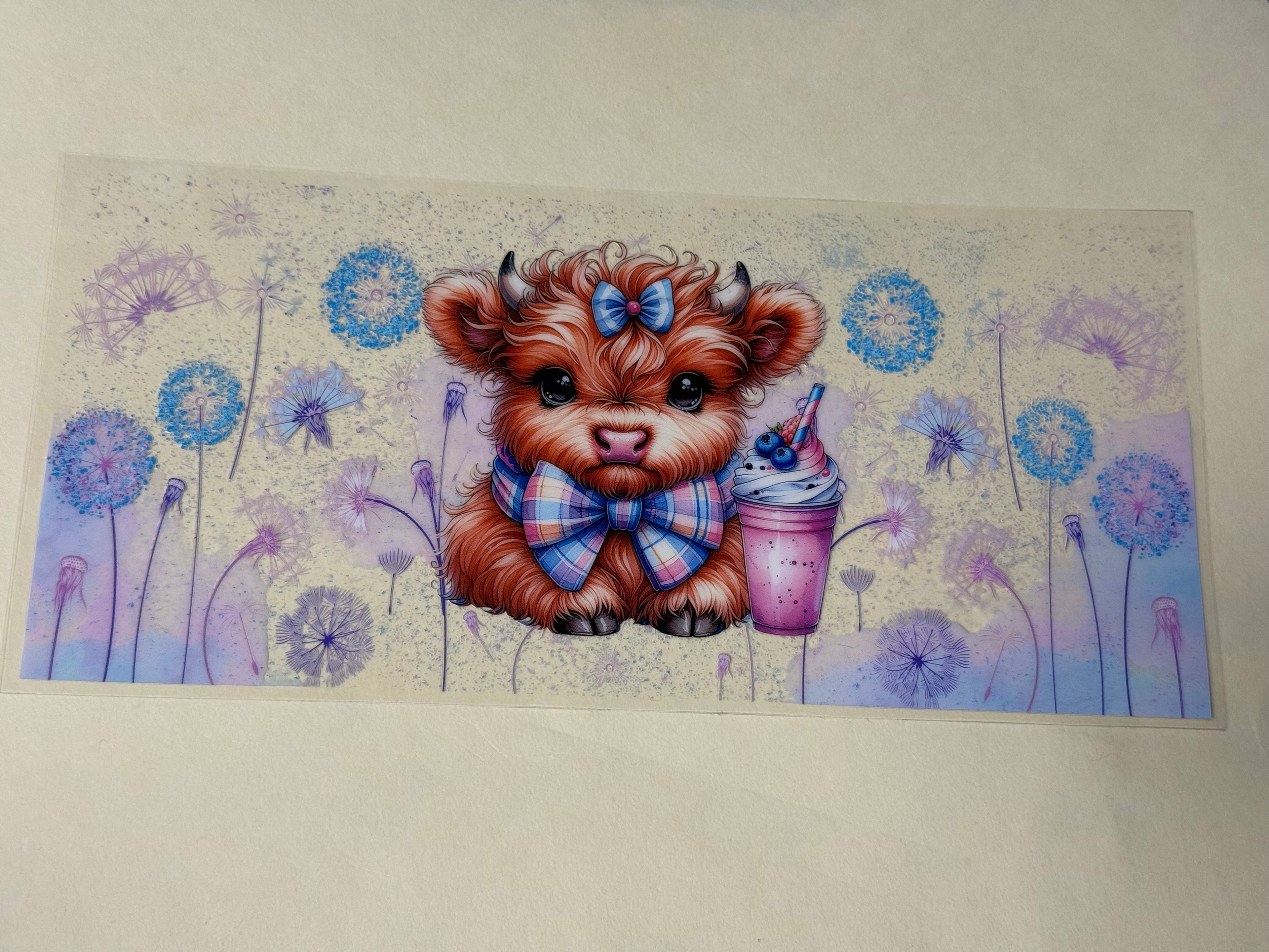cotton candy cow