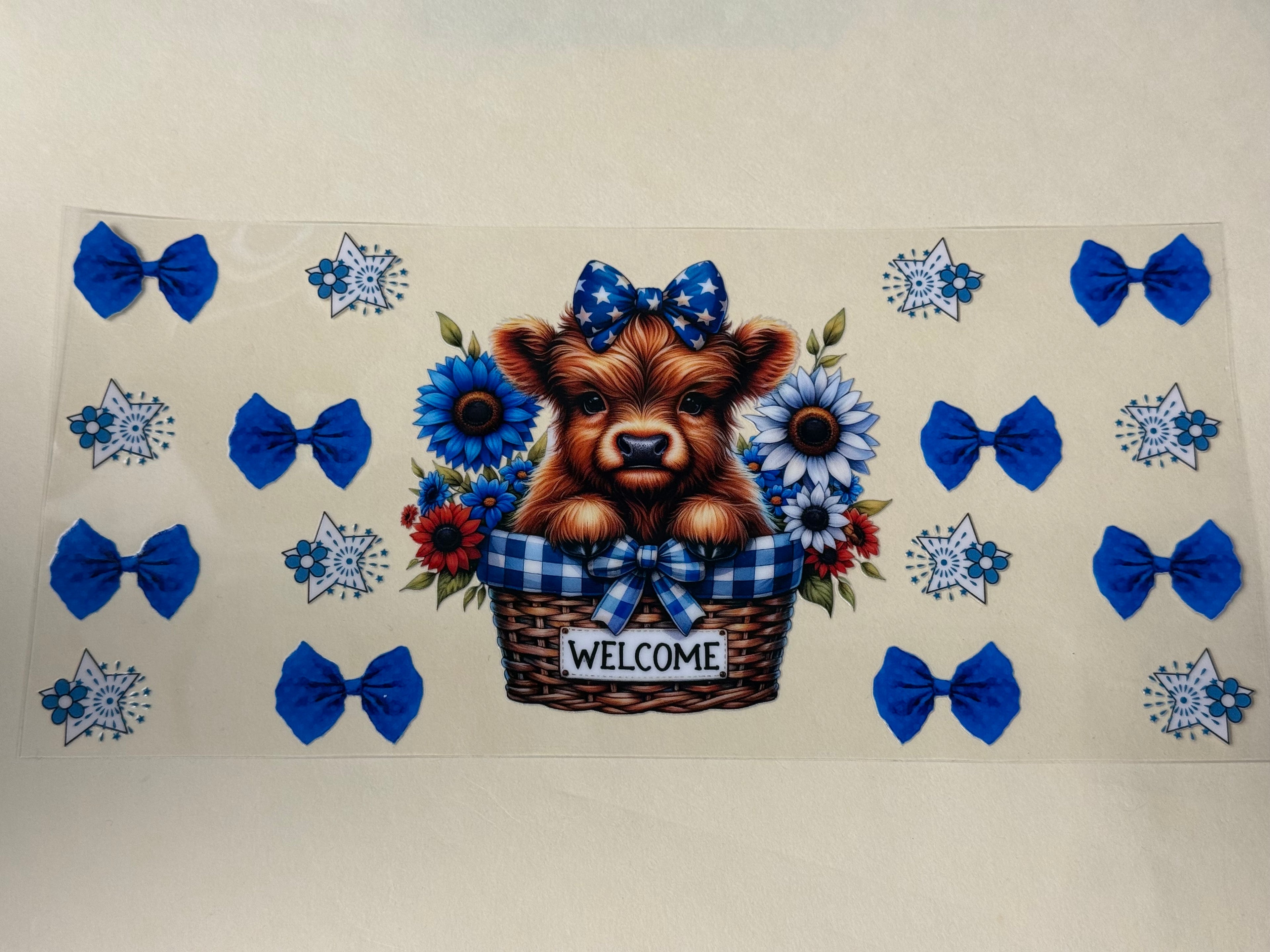 Welcome Blue cow