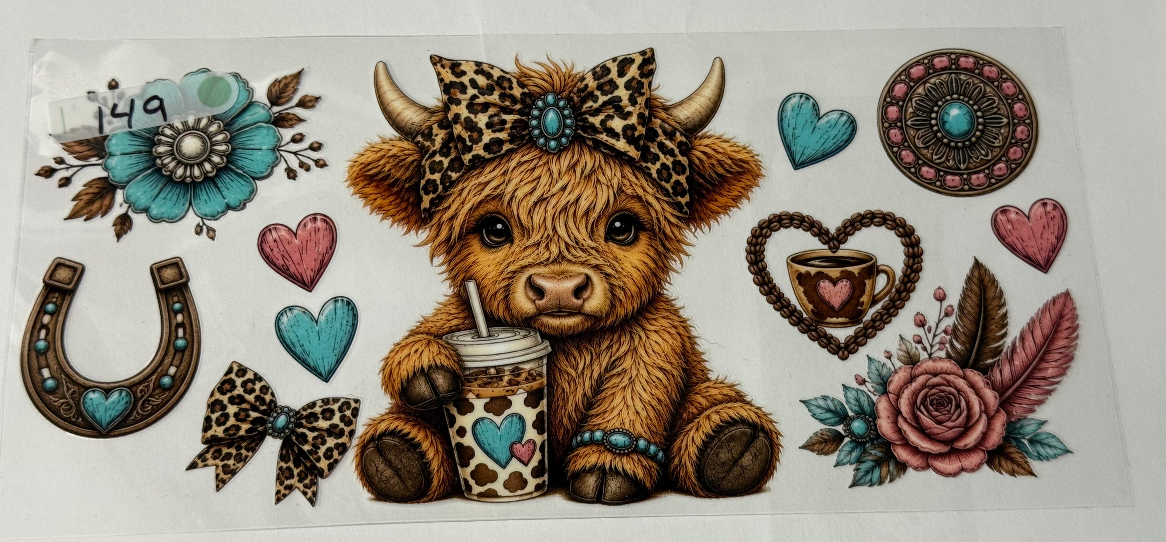 teal cow