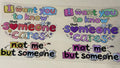 I want you to know someone cares not me but someone