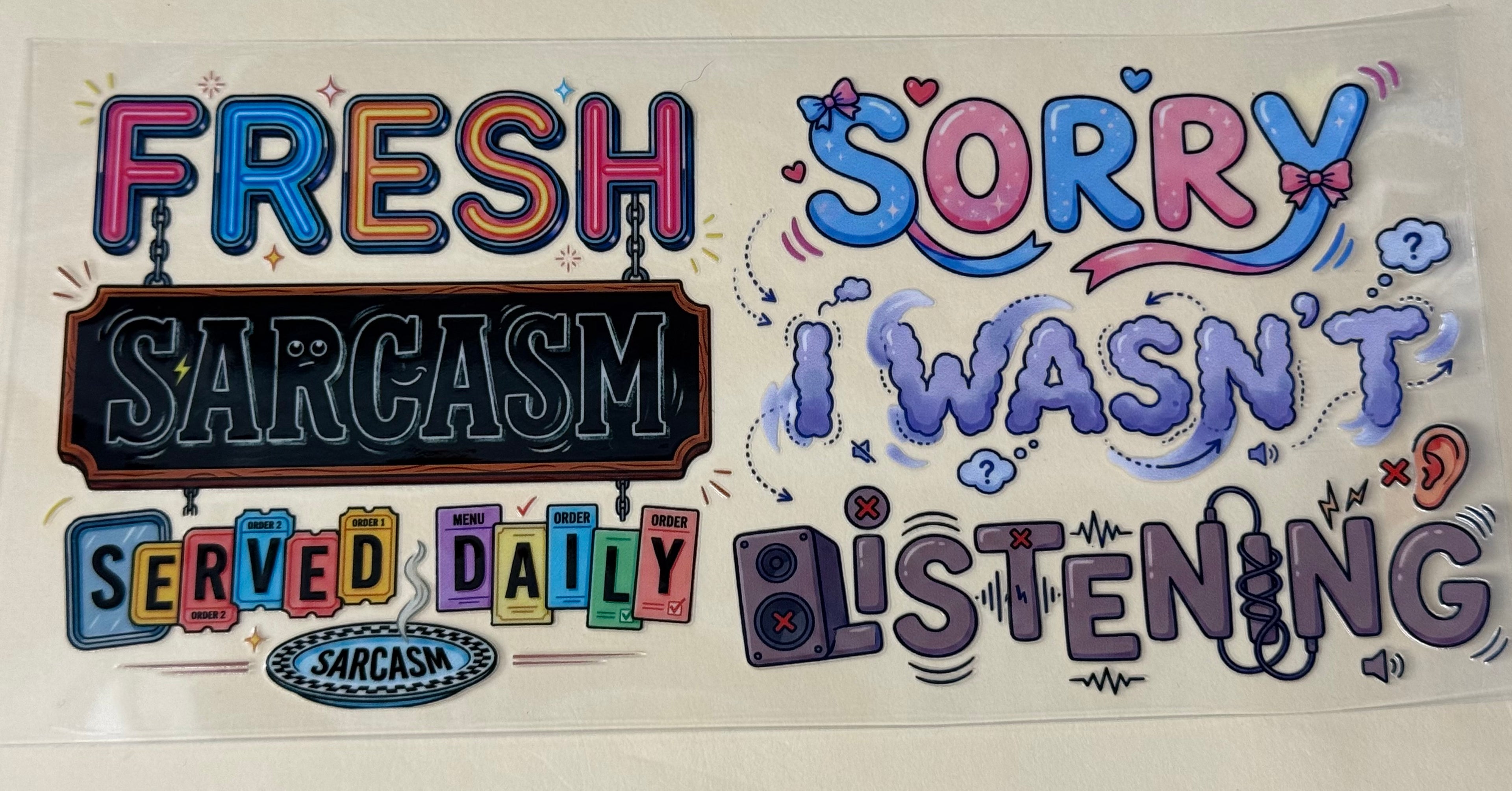 Fresh sarcasm served daily