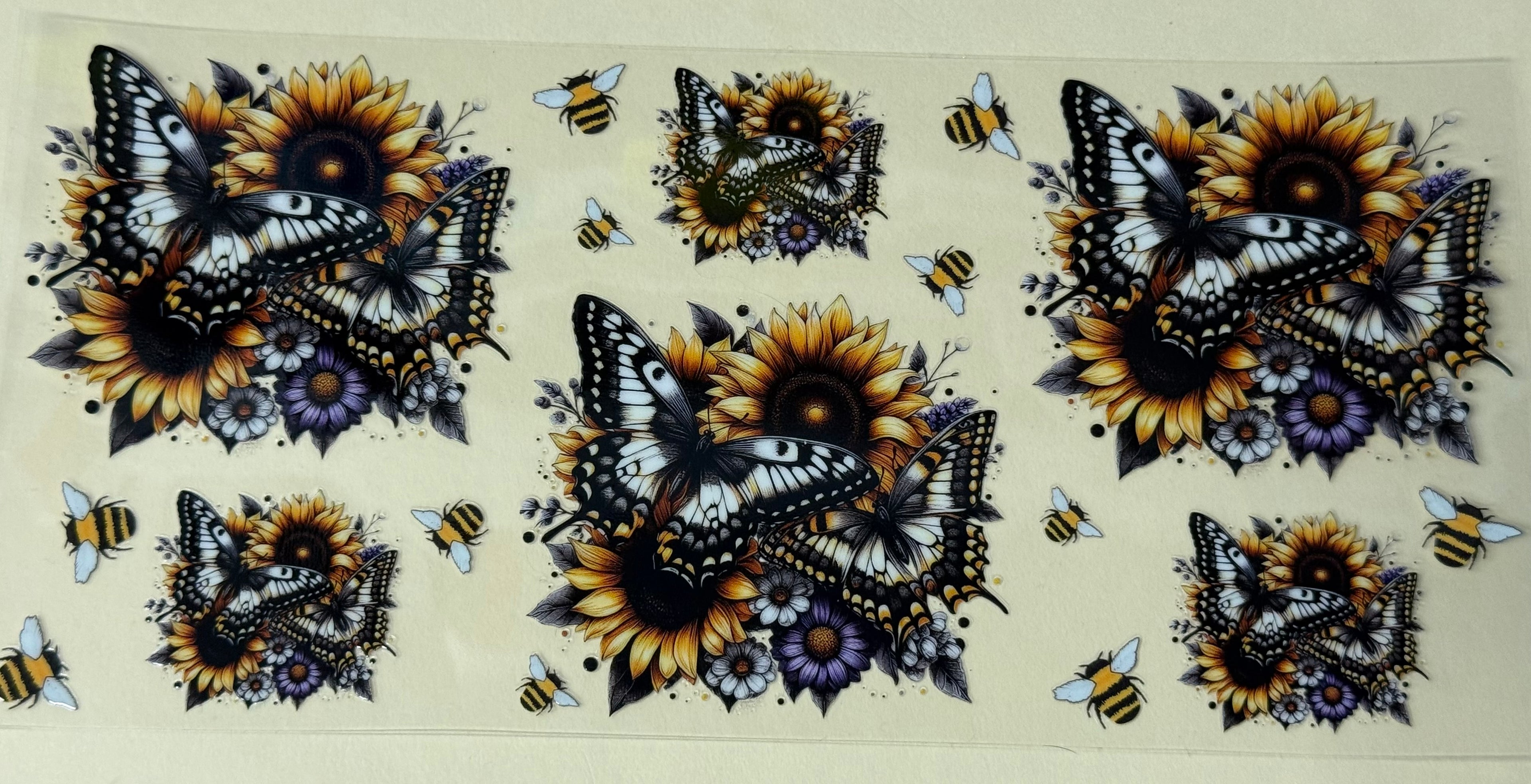 butterflys and sunflower