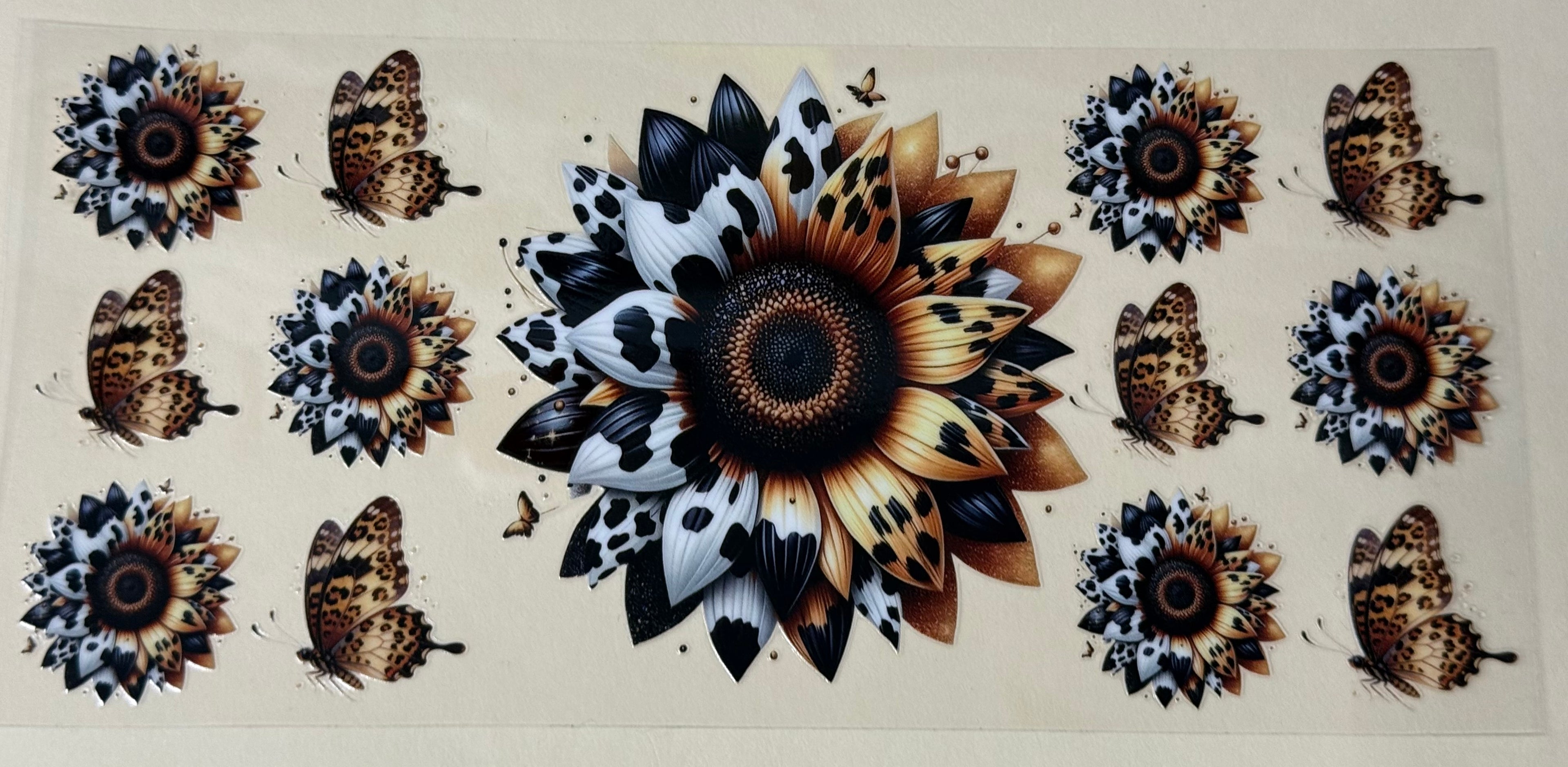 leopard and cow sunflower