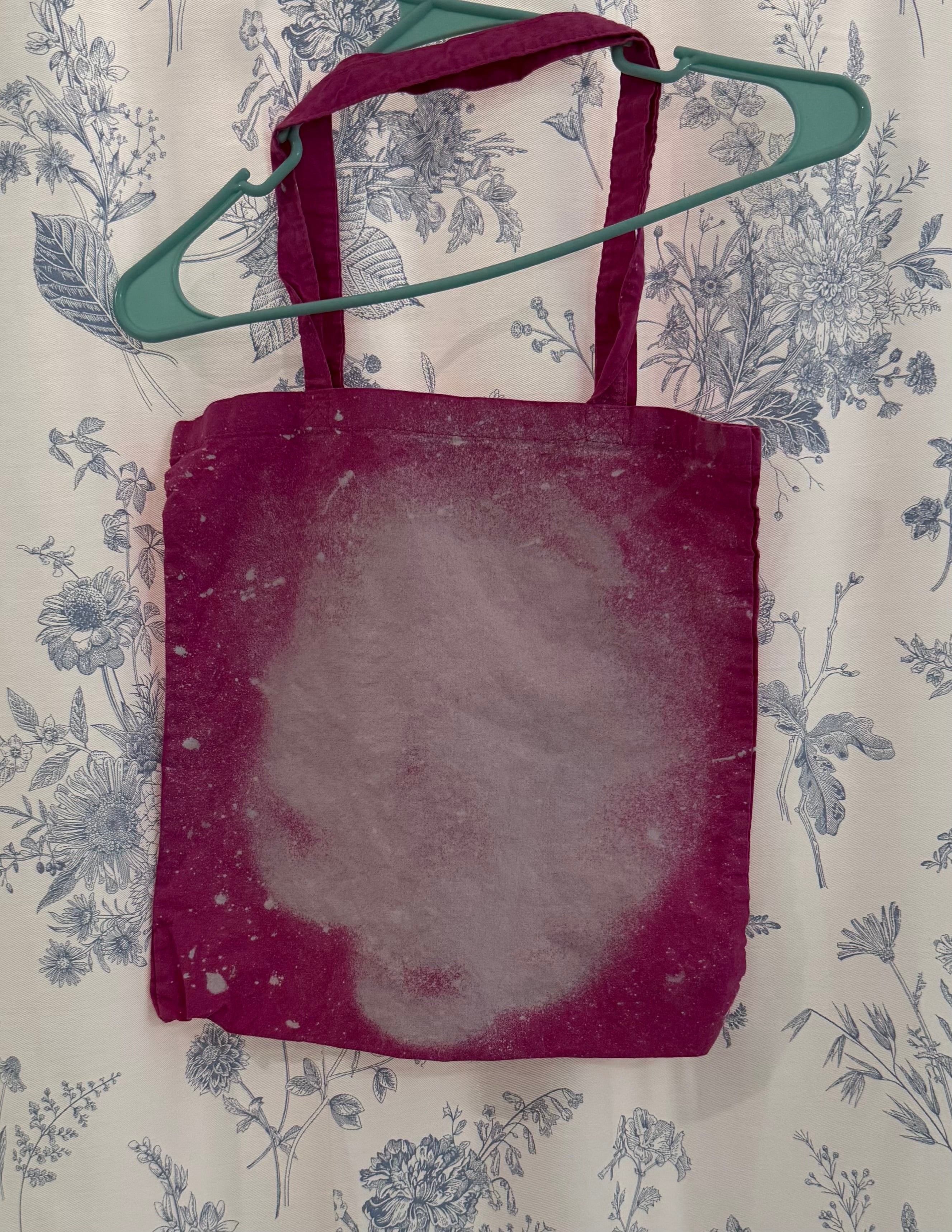 pink tote bag