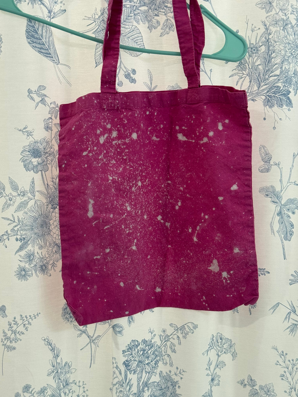 pink tote bag