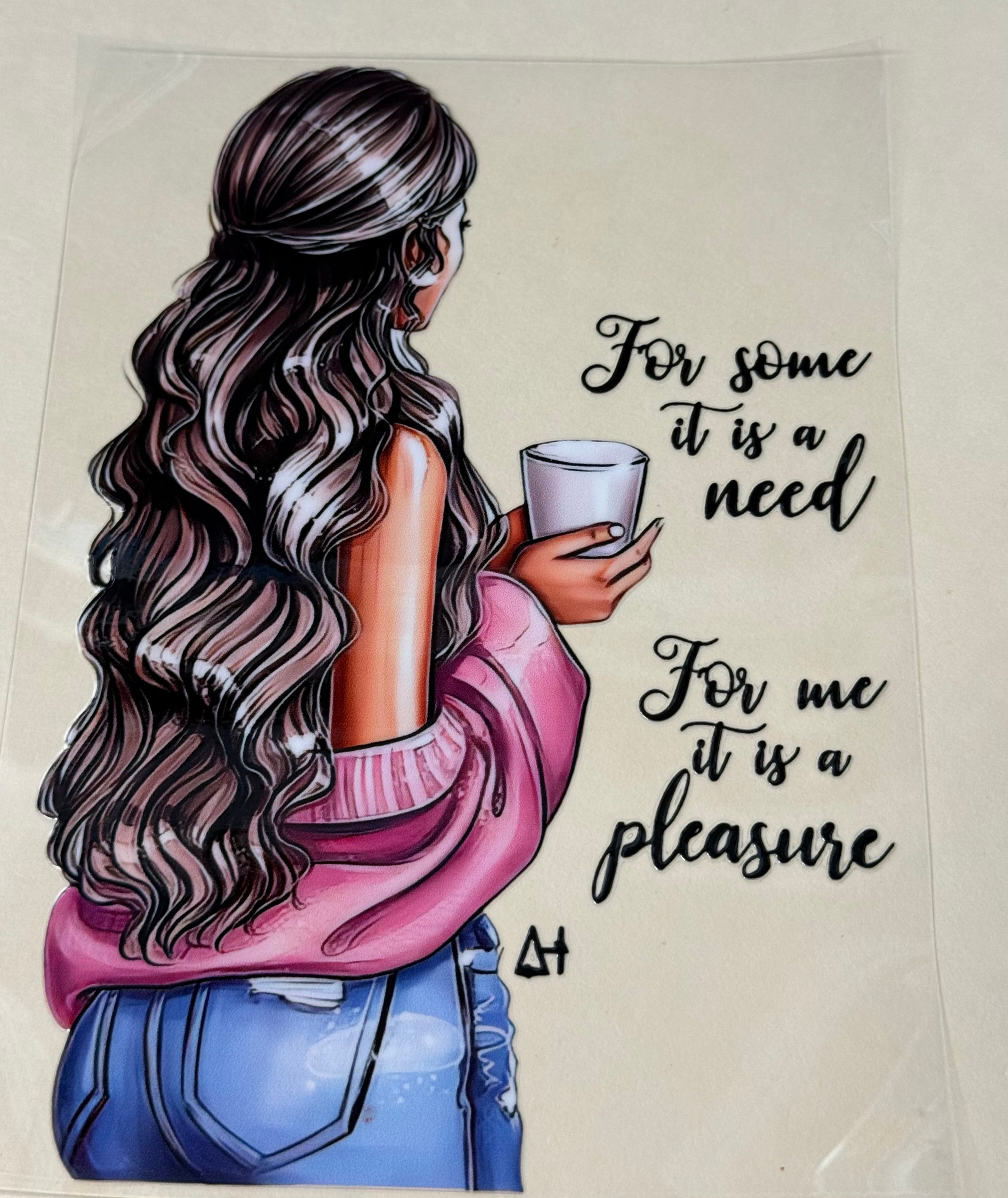 For some it is a need for me it is a pleasure