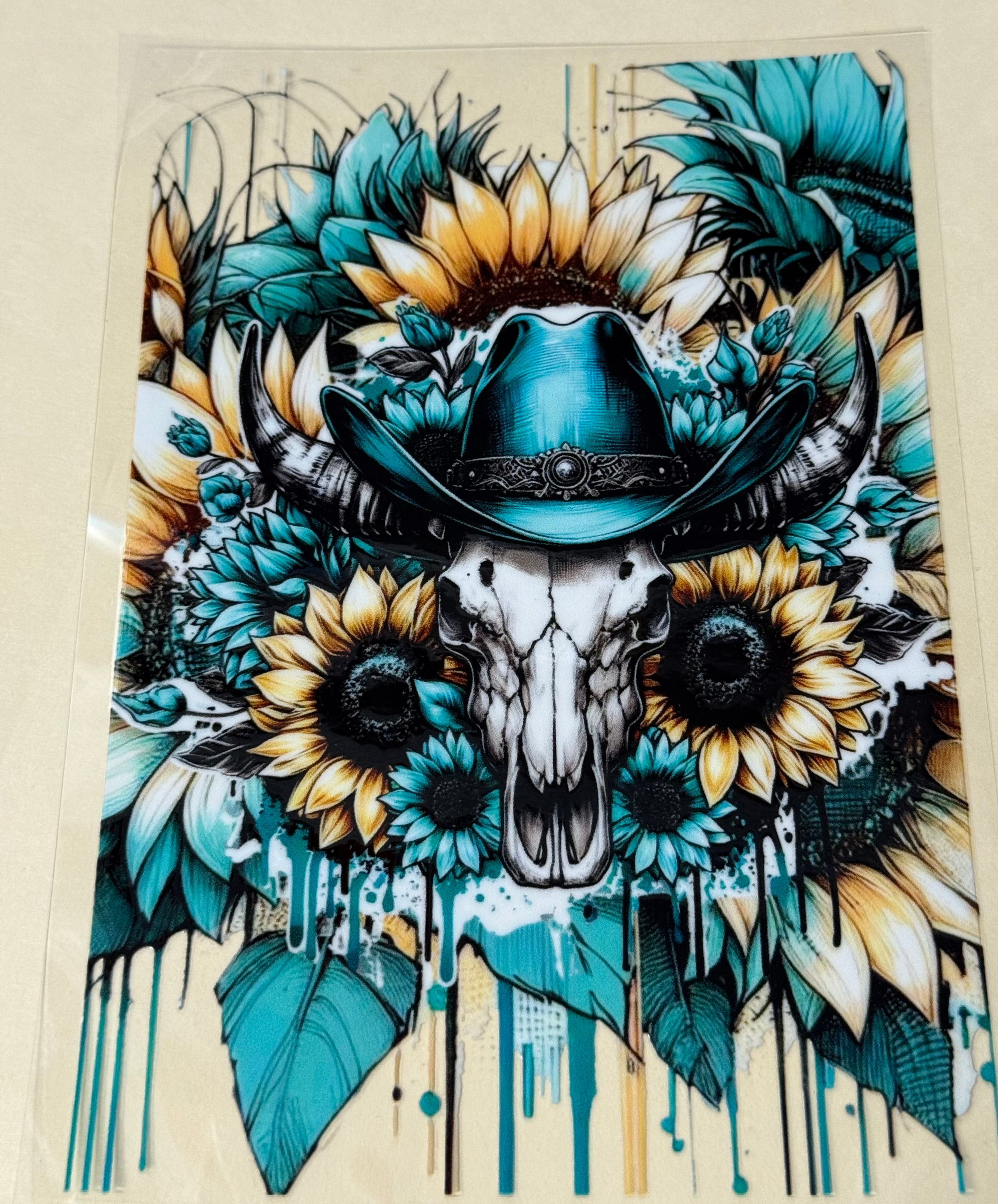 teal western