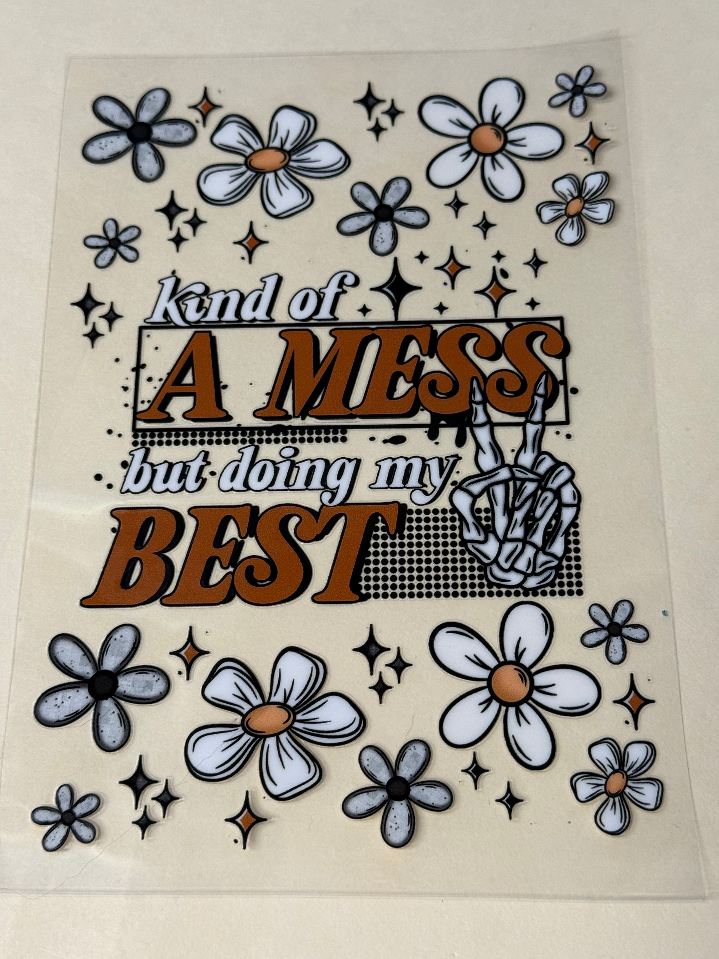 kind of a mess but doing my best