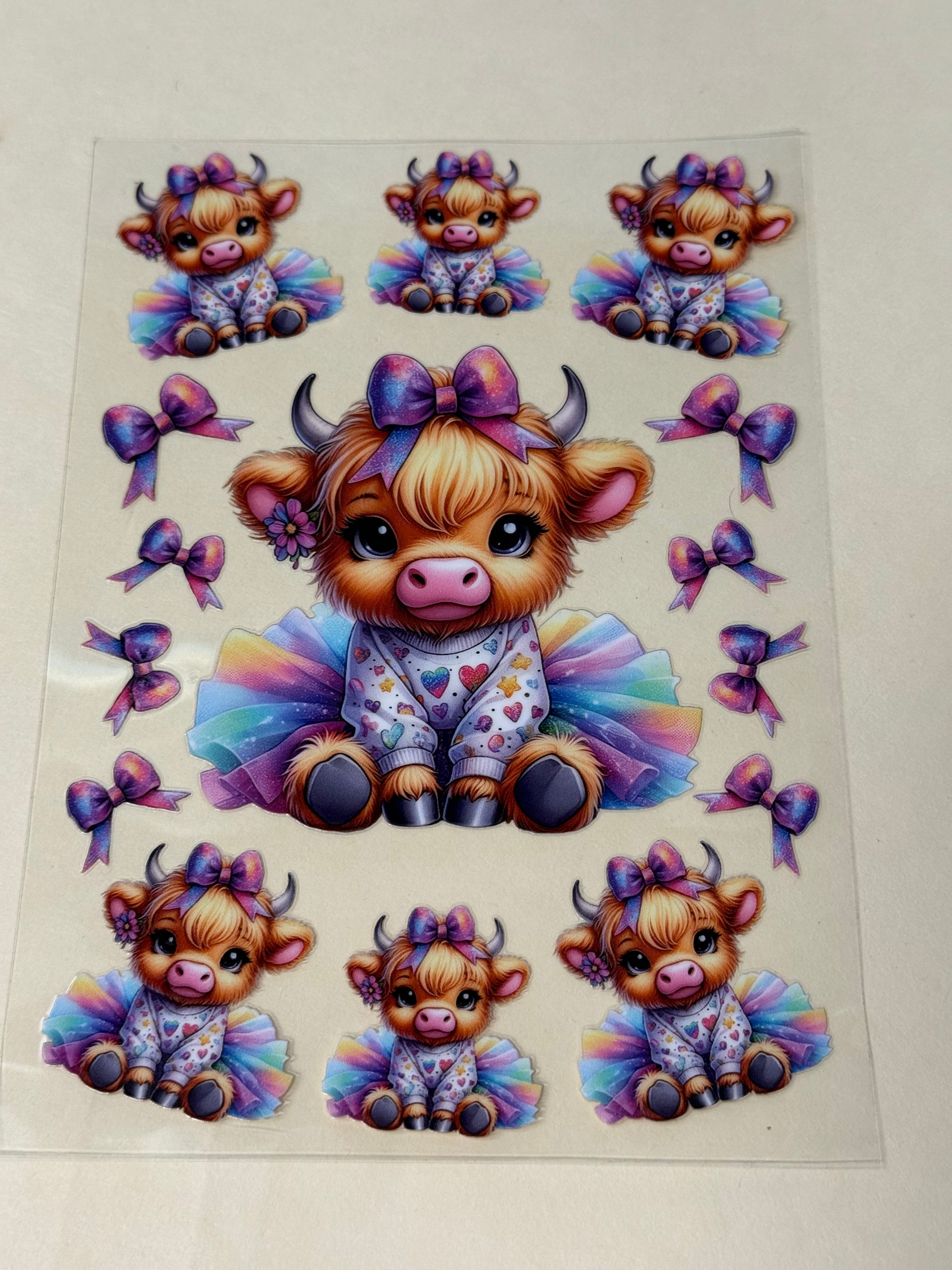 cow with rainbow tutu