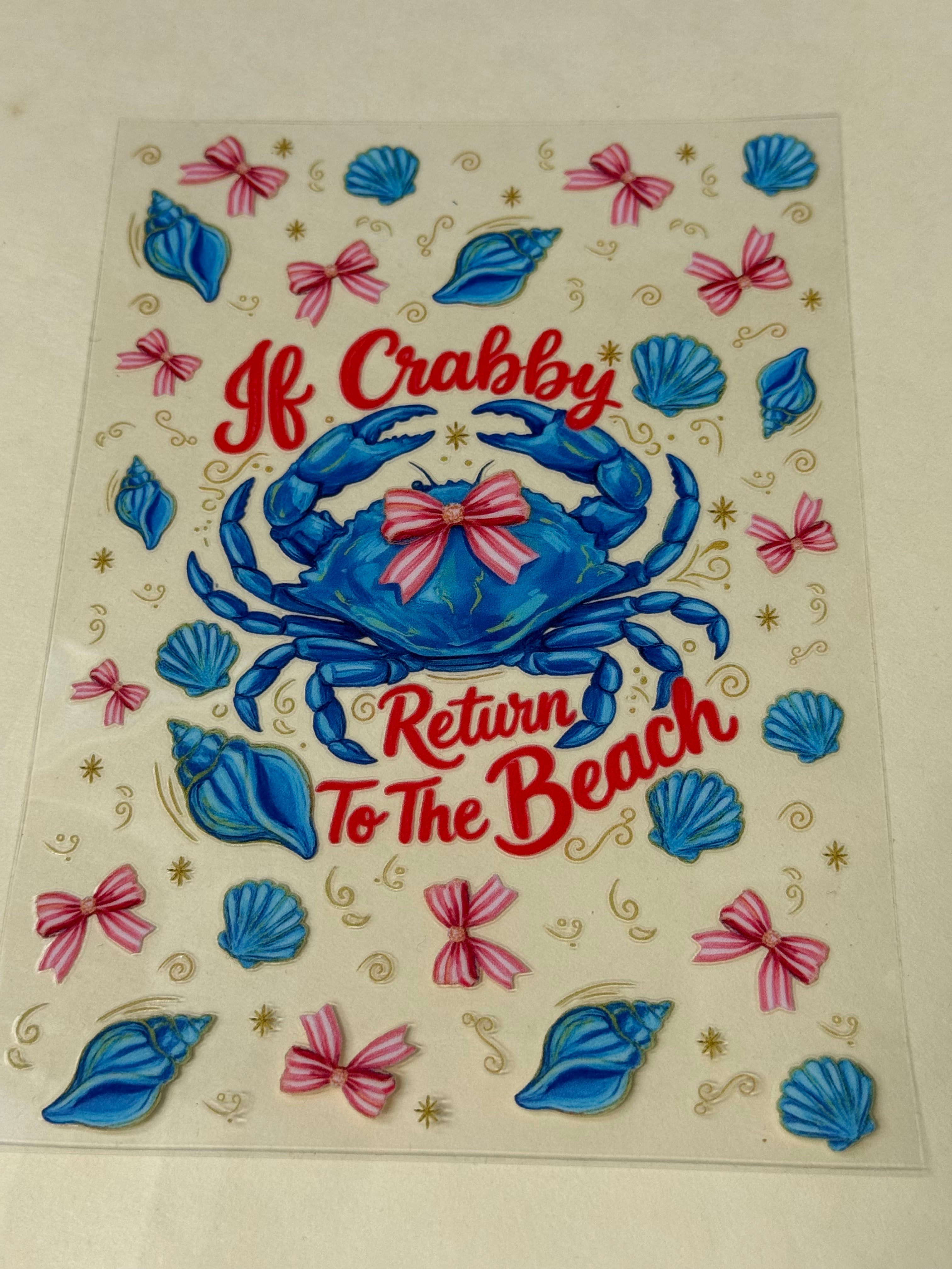 if crabby return to the beach