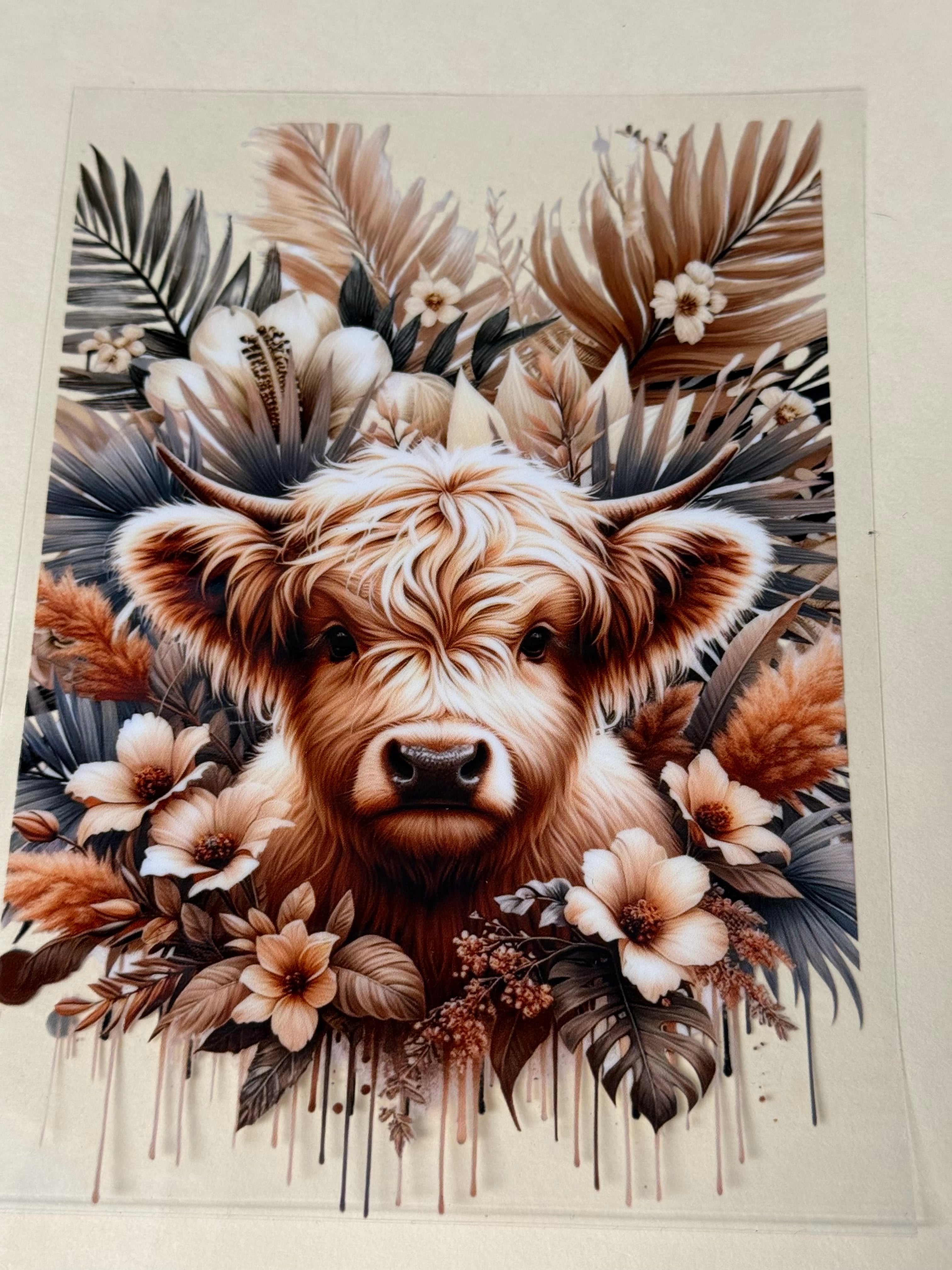 cow with flowers