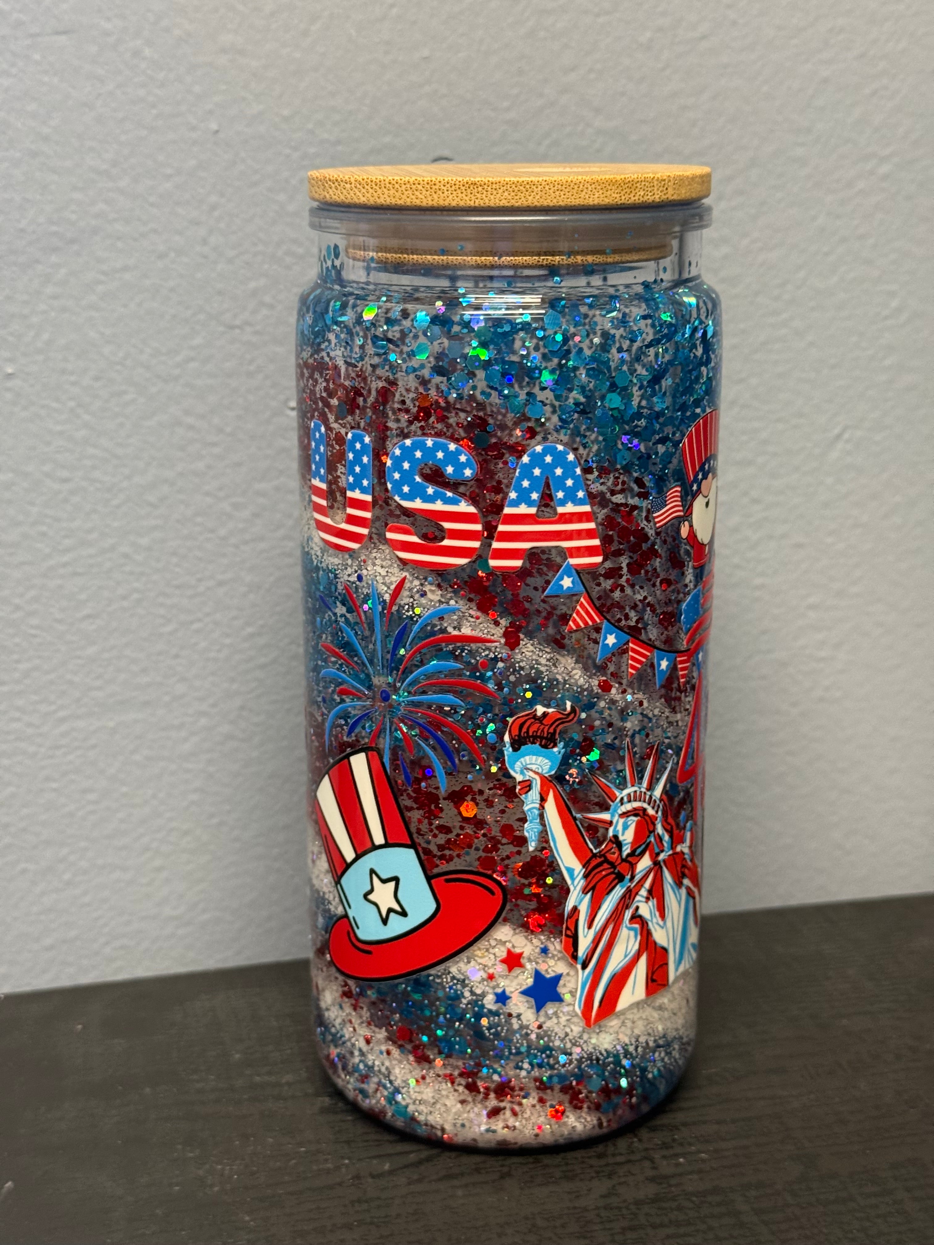 4th of July Still Layered Glitter