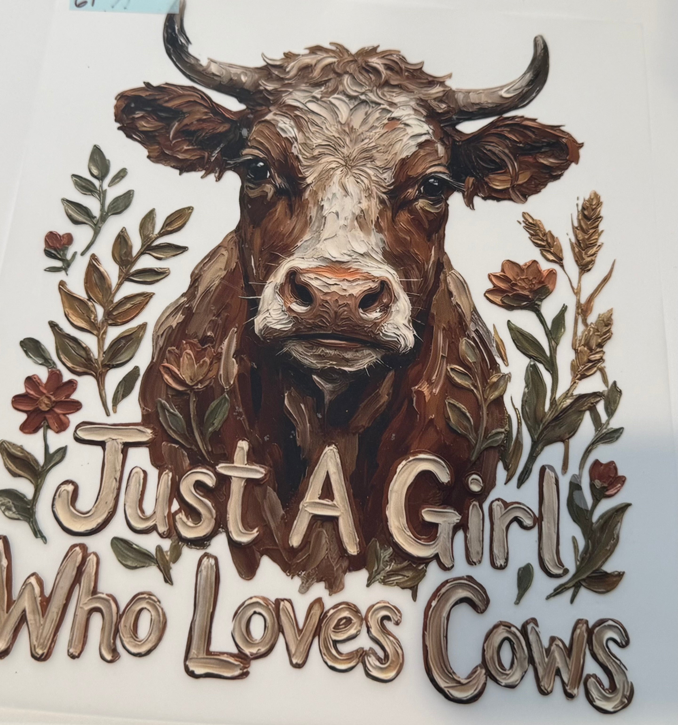 Just a girl who loves cows