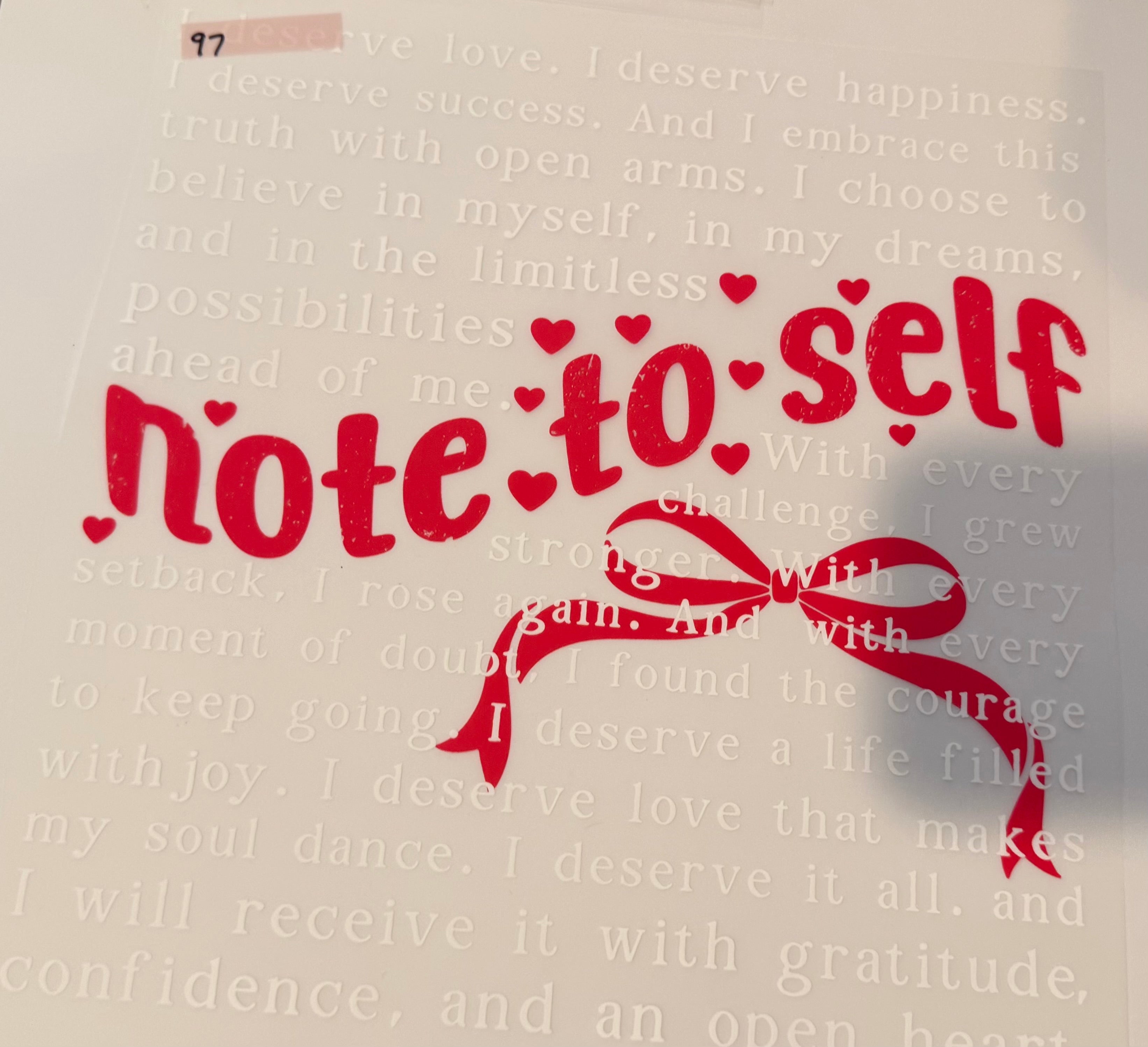 Note To Self