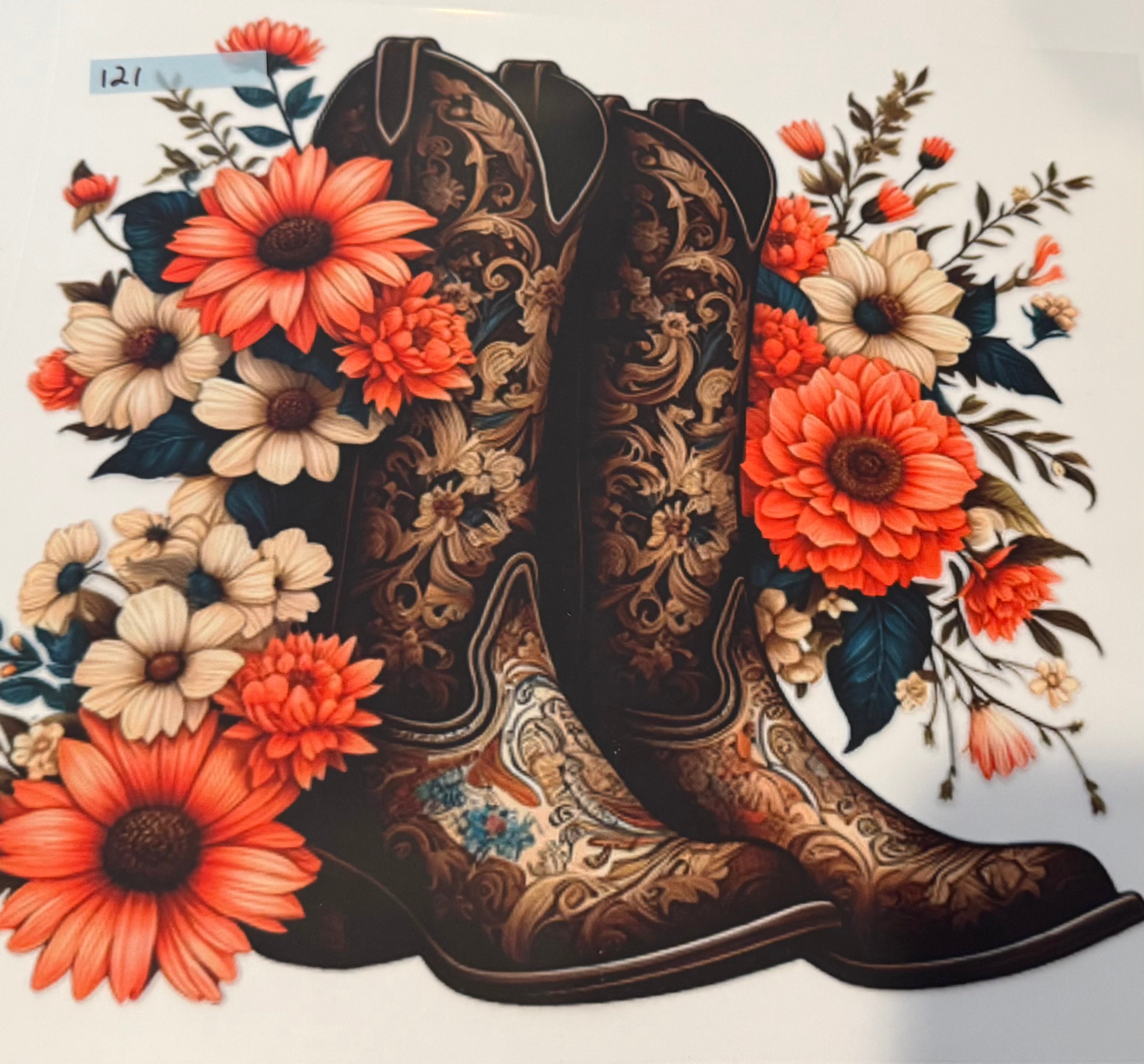 Floral Boots