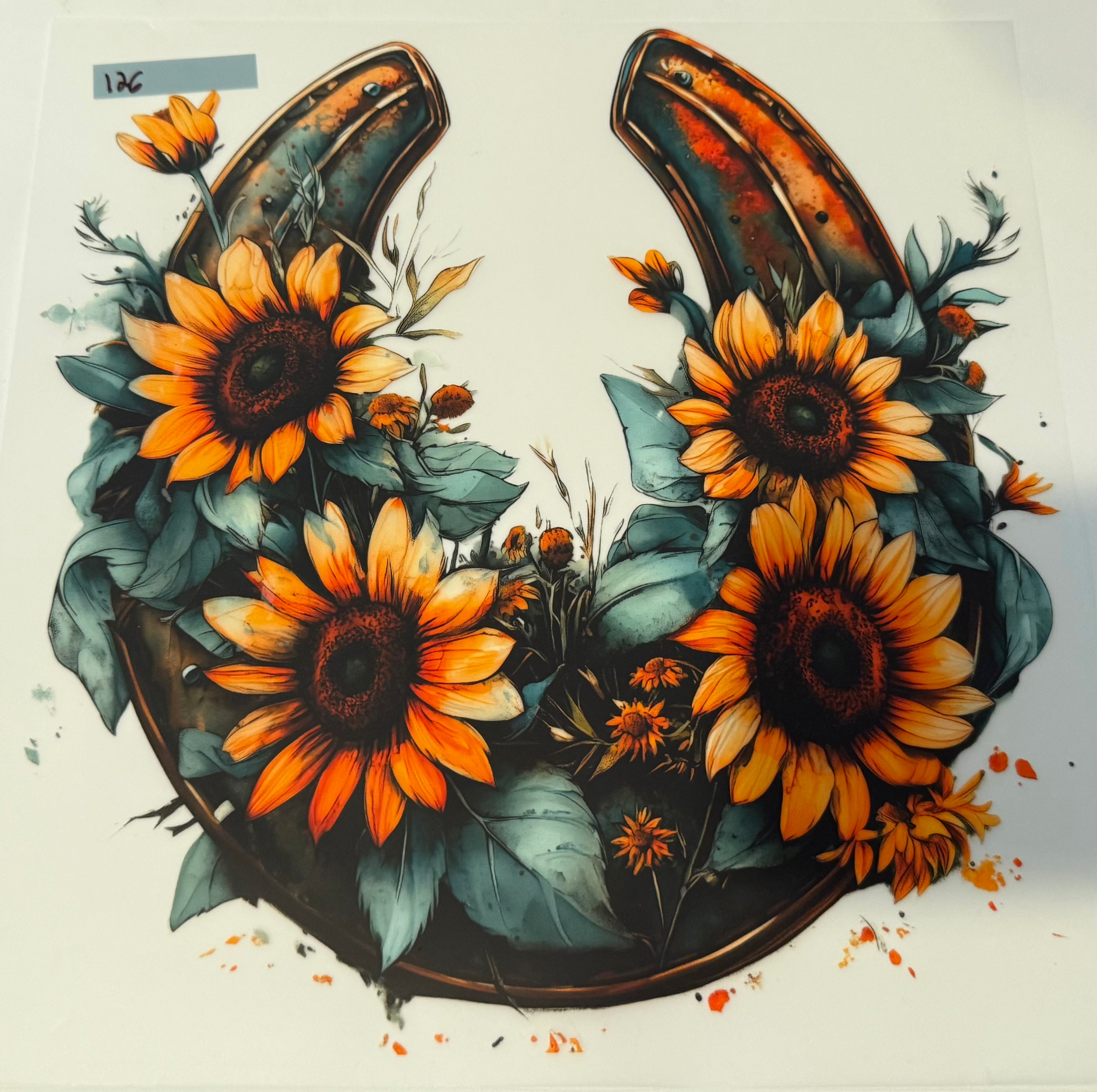 Sunflower Horse Shoe