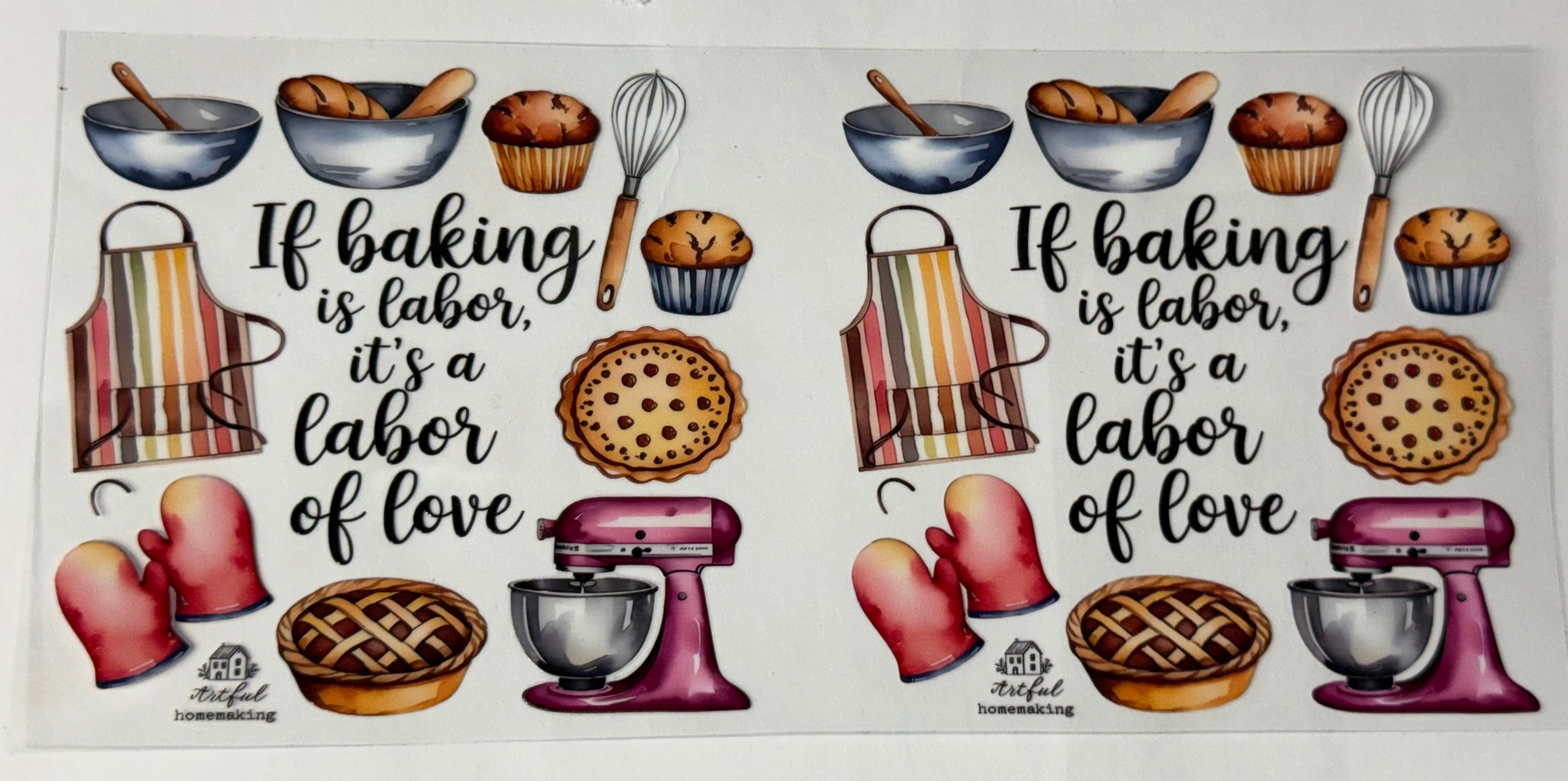 If baking is labor its a labor of love