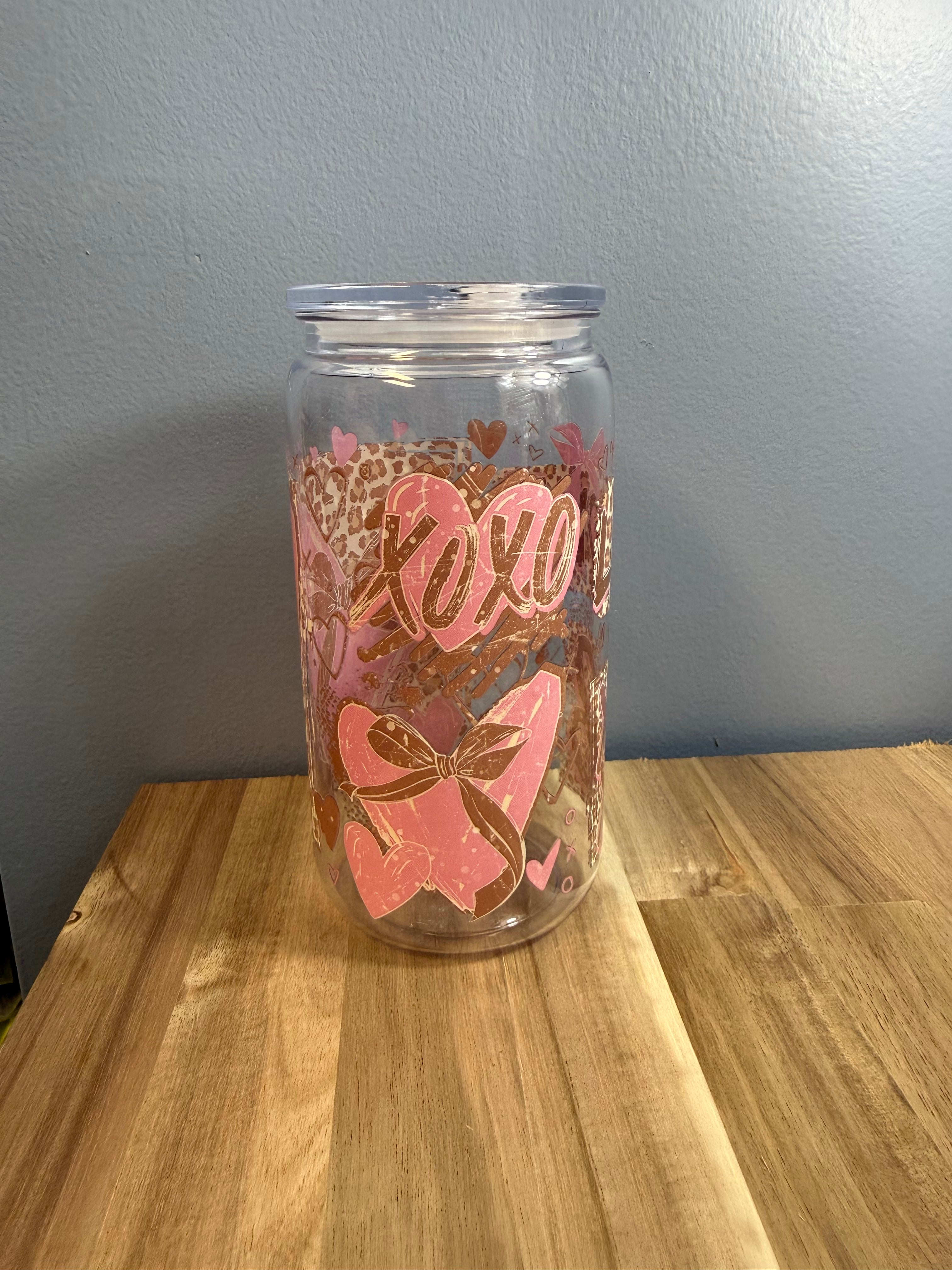 16 Oz leopard Print Love